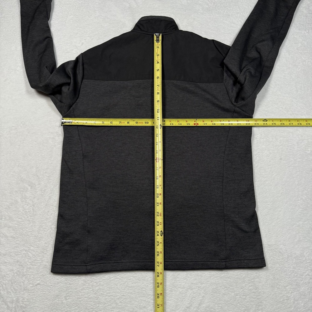 Orvis Jacket Mens Medium Gray Black Full Zip Fleece Softshell Pockets‎ Classic - Picture 5 of 8